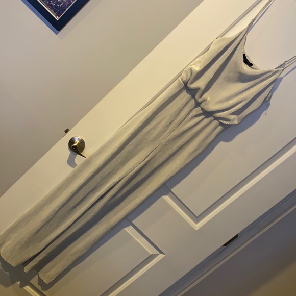 Forever 21 Pants - Forever21 Silver Cami Jumpsuit Size Small